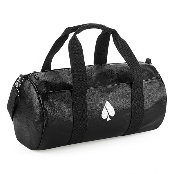 FASH-ACE Faux Leather Barrell Bag