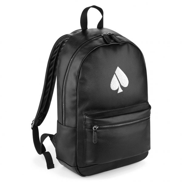 FASH-ACE Faux Leather Gymsac Backpack