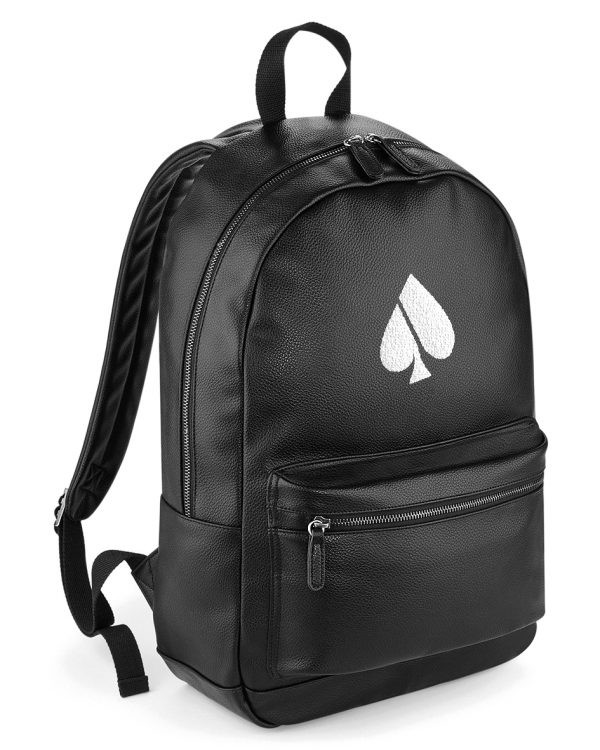 FASH-ACE Faux Leather Gymsac Backpack