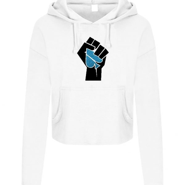 FASH ACE Glitter ACE-POWER Cropped Hoodies (Ladies)
