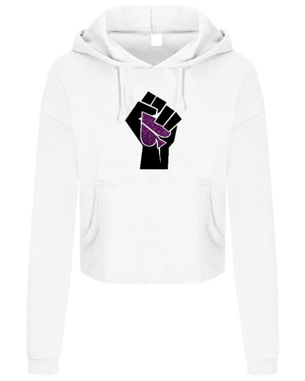 FASH ACE Glitter ACE-POWER Cropped Hoodies (Ladies) - Image 6
