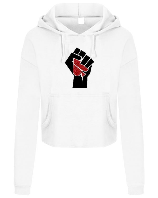 FASH ACE Glitter ACE-POWER Cropped Hoodies (Ladies) - Image 5