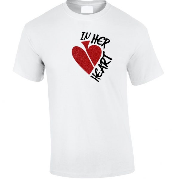 FASH ACE IN HER HEART Personalised Crew Neck T-Shirt (Men)