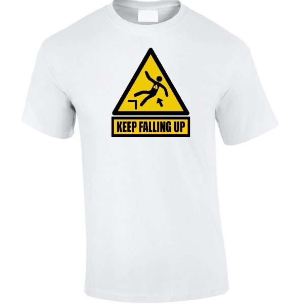 FASH ACE KEEP FALLING UP Personalised Crew Neck T-Shirt (Men)