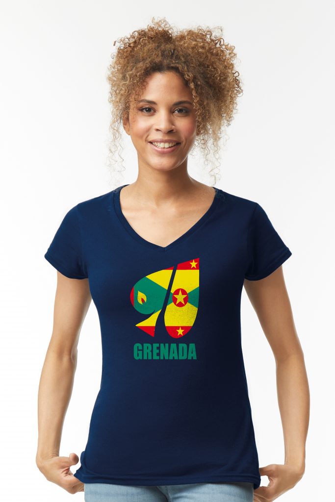 FASH ACE FLAGS Personalised V-Neck T-Shirts (Women)